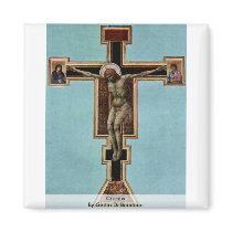 Crucifix By Giotto Di Bondone Fridge Magnet