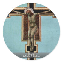 Crucifix By Giotto Di Bondone Sticker