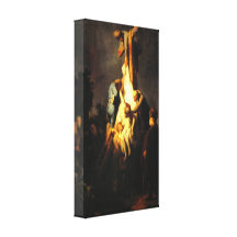 Crucifixion by Harmensz Van Rijn Rembrandt Stretched Canvas Print