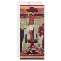 Crucifixion By Meister Der Schule Von Nowgorod (Be Custom Rack Cards