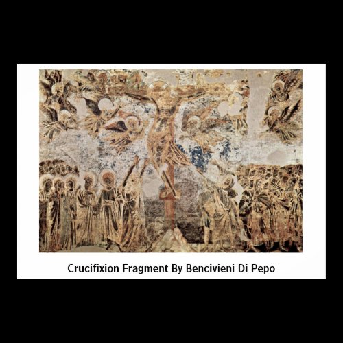 Crucifixion Fragment By Bencivieni Di Pepo Posters