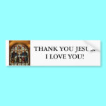 Crucifixion - Jesus on The Cross - Stained Glass bumper stickers