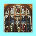 Crucifixion - Jesus on The Cross - Stained Glass magnets
