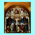 Crucifixion - Jesus on The Cross - Stained Glass posters