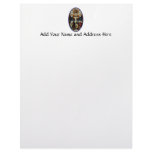 Crucifixion of Jesus stained glass window Letterhead Design