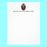 Crucifixion of Jesus stained glass window letterhead
