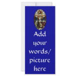 Crucifixion of Jesus stained glass window Custom Rack Card