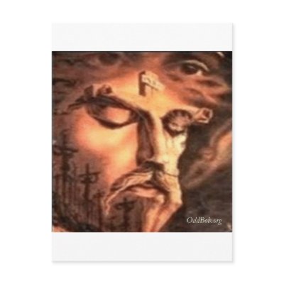 Crucifixion Postcard by oddbob