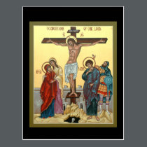 Crucifixion Prayer Card postcards