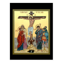 Crucifixion Prayer Card Post Cards