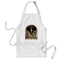 Crucifixion With St. Dominic By Fra Angelico Aprons