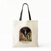 Crucifixion With St. Dominic By Fra Angelico Tote Bag