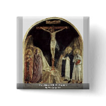 Crucifixion With St. Dominic By Fra Angelico Pins