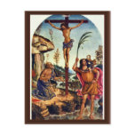Crucifixion With Sts. Jerome And Christopher postcards