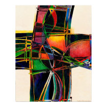 "Cruciform 16" Print posters