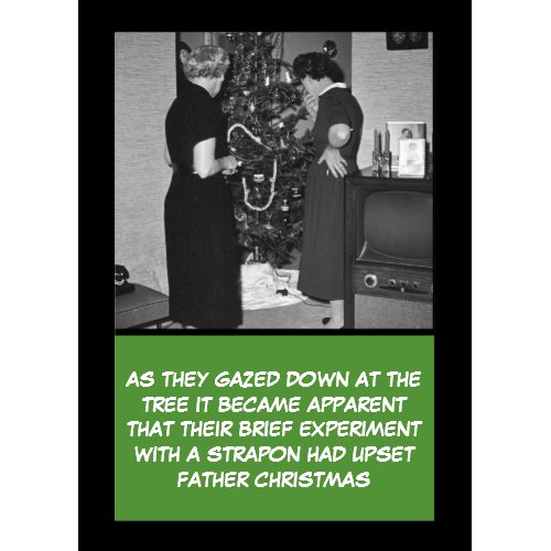 Crude Christmas card