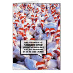 Crude Christmas Turkey Greeting Card