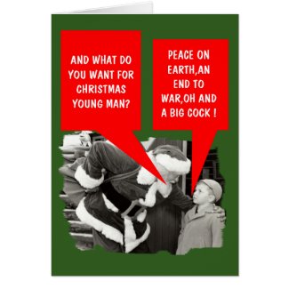Crude,politically incorrect Christmas card