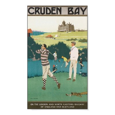 Cruden Bay Golf Poster by vintagegiftmall