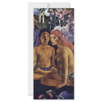 Cruel Tales (Exotic Saying) By Gauguin Paul Customized Rack Card