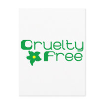 Cruelty Free Flower Design Post Cards