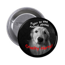 Cruelty Hurts Button