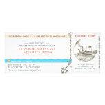 cruise boarding pass save the date design invites