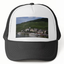 Cruise boat on Mosel River, Bernkastel Kues, Germa Hat