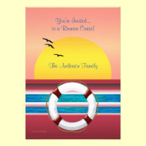 Cruise Family Reunion Invite - Sunset Design invitations
