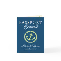 Cruise Passport Wedding Invitation Card