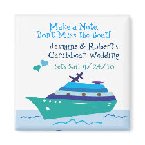 Cruise Save the Date Wedding Magnet by savetheweddingdate Cruise Save the Date Wedding Magnet