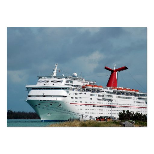 cruise ship business card template (front side)