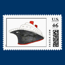 Cruise Ship Custom Postage stamps