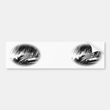 Cruise Ship Drawing Bumper Sticker