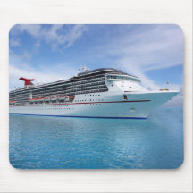 Cruise ship in Caribbean waters Mousepad