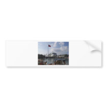 Cruise Ship In Harbor Bumper Sticker