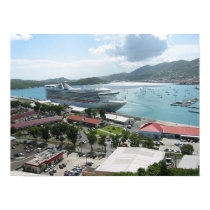 Cruise Ship in Port posters