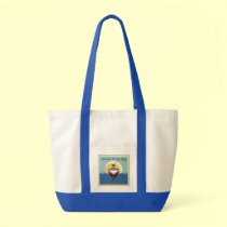 Cruise Ship in the Sunrise Personalized Tote Bag bags