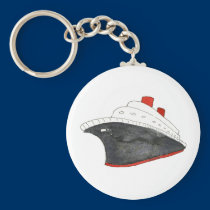 Cruise Ship Keychain