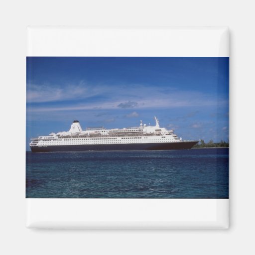 Cruise ship, Nassau, Bahamas Fridge Zazzle