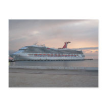 Cruise Ship Postcard