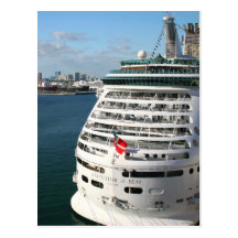 Cruise Ship Postcard