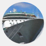 Cruise Ship Round Stickers