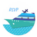 Cruise Ship RSVP Stickers sticker