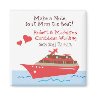 Cruise Ship Save the Date Magnets magnet