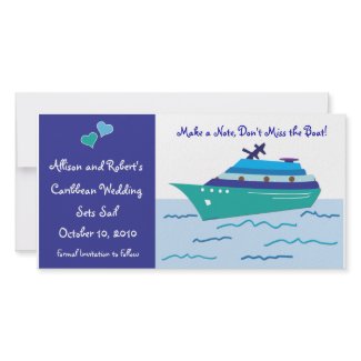 Cruise Ship Save the Date Photo Cards photocard