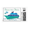 Cruise Ship Save the Date Stamps stamp