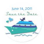 Cruise Ship Save the Date Stickers