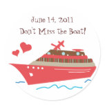 Cruise Ship Save the Date Stickers