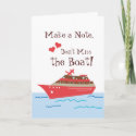 Cruise Ship Save the Wedding Date Card card